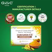 1 - GHC Curcumin C3 Complex 500mg with Bioperine 5mg, 10 capsules