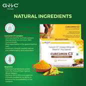 2 - GHC Curcumin C3 Complex 500mg with Bioperine 5mg,  30 capsules 