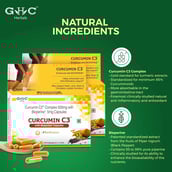 2 - GHC Curcumin C3 Complex 500mg with Bioperine 5mg,  60 capsules 