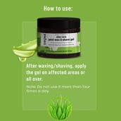 7 - Sirona Aloe Vera Post Wax & Shave Gel,  100 g  Soothes & Heals Skin After Hair Removal 