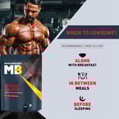 8 - MuscleBlaze Weight Gainer with Added Digezyme, 2.2 lb Chocolate