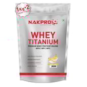 1 - Nakpro Whey Titanium,  2.2 lb  Banana (Pack of 2) 