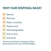 7 - Sirona Diaper Disposal Bags,  30 Piece(s)/Pack  for Men and Women (Adult) 