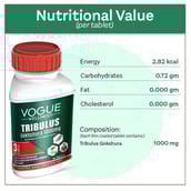 3 - Vogue Wellness Tribulus Gokhshura 1000mg, 60 tablet(s)