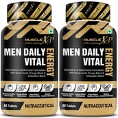 1 - MuscleXP Men Daily Vital Energy,  60 tablet(s)  Unflavoured Pack of 2 