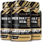 1 - MuscleXP Men Daily Vital Energy, 60 tablet(s) Unflavoured Pack of 3