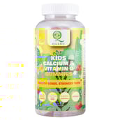 1 - Qaadu Kids Calcium & Vitamin D,  60 gummies  Mango & Strawberry 