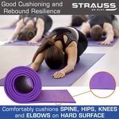 6 - Strauss Yoga Mat,  Purple  4 mm 