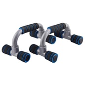 1 - Strauss Moto Push Up Bar,  Pair (Black/Blue)  Free Size 