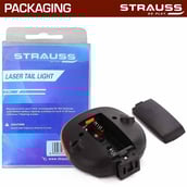 7 - Strauss Bicycle Rear Tail Light,  Black 