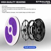 4 - Strauss Tummy Twister,  White and Purple  100 kg 