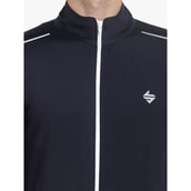 5 - John Ally Jacket for Men with Two Side Zipper Pocket,  Navy  Large 