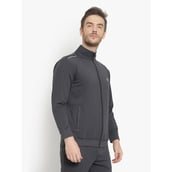 4 - John Ally Jacket for Men with Two Side Zipper Pocket,  Grey  Medium 