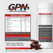 2 - Gamepro Nutrition 100% Whey Protein,  1.1 lb  Chocolate 