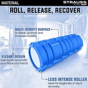 2 - Strauss Deep Tissue Yoga Massage Foam Roller,  Blue  45cm 