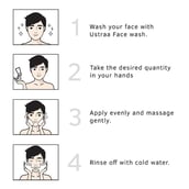 6 - Ustraa Face Scrub,  100 g  Activated Charcoal 