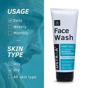 5 - Ustraa Face Wash,  200 g  for Dry Skin Mint Cool 