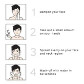 6 - Ustraa Face Wash,  200 g  with Neem & Charcoal 