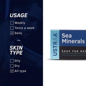 6 - Ustraa Sea Minerals Soap (Pack of 8), 100 g for Men