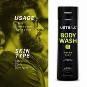 7 - Ustraa Body Wash,  250 ml  Green Clay (Pack of 2) 