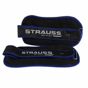 1 - Strauss Round Shape Ankle Weight (Pair),  Blue  2 kg 