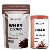 1 - Big Flex Essential Whey Protein Concentrate & Isolate,  2.2 lb  Chocolate Truffle with Bigflex Essential Bcaa Cola Fizz 250g 