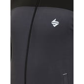 5 - John Ally Color block Jacket with Two Side Zipper Pocket, Grey Large