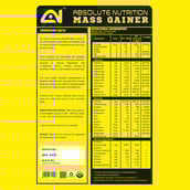 3 - Absolute Nutrition Mass Gainer, 11 lb Vanilla