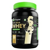 Fitspire Gold standard 100% Whey Protein Isolate,  2.2 lb  Cookies & Cream 