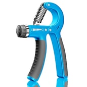 1 - Strauss Adjustable Hand Grip Strengthener,  Black and Blue 