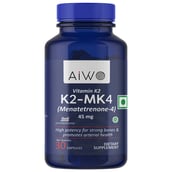 2 - Aiwo Vitamin K2-MK4 Menatetrenone-4, Unflavoured 30 capsules
