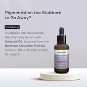 3 - TrueBasics 10% Niacinamide Skin Clarifying Serum with Zinc & Rumex Extract, 30 ml for Pigmentation, Dark Spots, Acne Marks