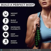 5 - Boldfit Skipping Rope,  Green  Free Size 