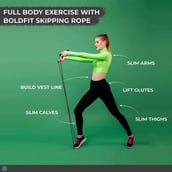 4 - Boldfit Skipping Rope,  Black  Free Size 