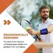 5 - Boldfit Wrist Sleeves/Support,  Orange  Small 