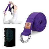 1 - Boldfit Yoga Belt,  Purple  8 Feet 
