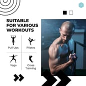 3 - Boldfit Heavy Resistance Band,  Yellow Red Black Purple Green (Pack Of 5)  Assorted 