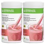 Herbalife Formula 1 Nutritional Shake Mix (Pack of 2),  0.5 kg  Strawberry 