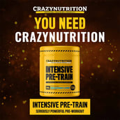 2 - CrazyNutrition Intensive Pre-Train,  0.97 lb  Blue Raspberry 