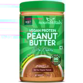 1 - NourishVitals Vegan Protein Peanut Butter,  0.750 kg  Extra Crunchy 