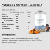2 - Myprotein Turmeric & Bioperine,  180 capsules 