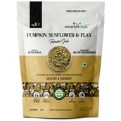 3 - NourishVitals Healthy Munching Combo,  Pumpkin, Sunflower & Flax + Flax Roasted Seeds  2 Piece(s)/Pack 