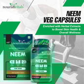 3 - NourishVitals Neem - Pack of 3,  60 veggie capsule(s) 