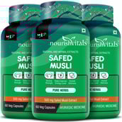 1 - NourishVitals Safed Musli - Pack of 3,  60 veggie capsule(s) 