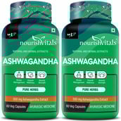 1 - NourishVitals Ashwagandha - Pack of 2,  60 veggie capsule(s) 