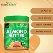 2 - NourishVitals Irresistibly Tasty Combo,  2 Piece(s)/Pack  Almond Butter (Extra Crunchy)+ Classic Peanut Butter (Almonds Crunchy) 