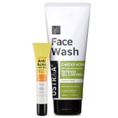 1 - Ustraa Anti Acne Kit - Anti Acne Spot Gel & Oily Skin Face Wash Combo,  2 Piece(s)/Pack  Acne Control 