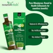3 - NourishVitals Pure Wheatgrass Juice, Unflavoured 500 ml