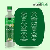 2 - NourishVitals Pure Aloe Vera Juice,  500 ml  Unflavoured 