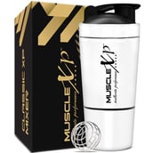 1 - MuscleXP Classic XP Stainless Steel Shaker Blender,  White  590 ml 